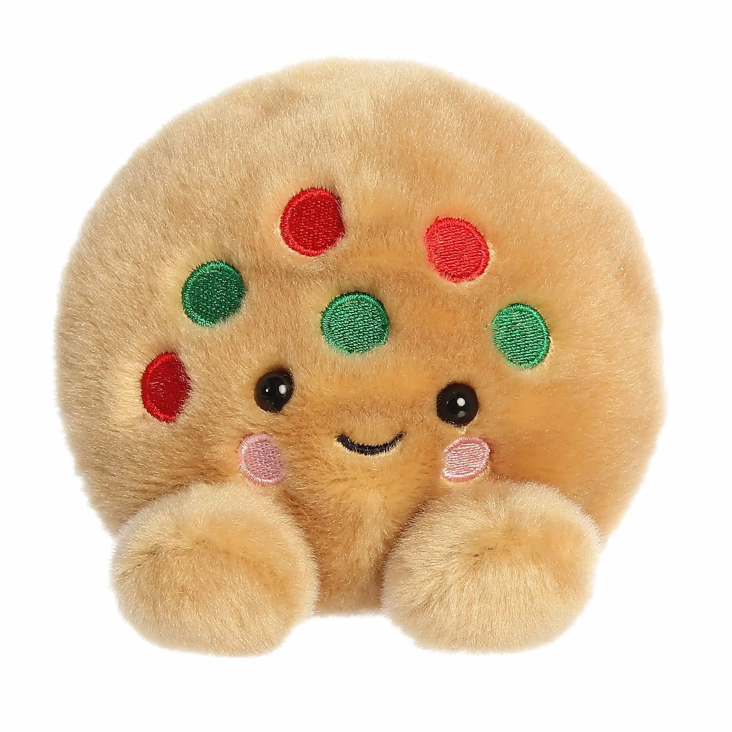 Palm Pals Festive Kringle Cookie 5 inch Brown Mini Soft Plush Collectable Stuffed Animal