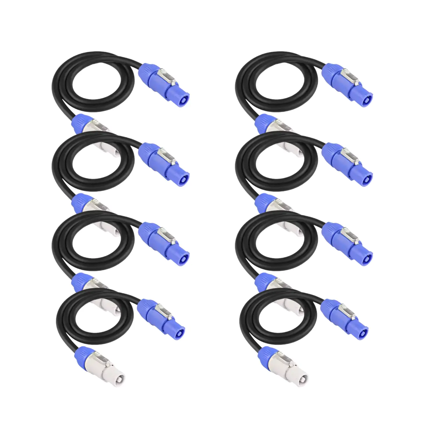 7ft PowerCon PREMIUM CABLES (8Pcs)