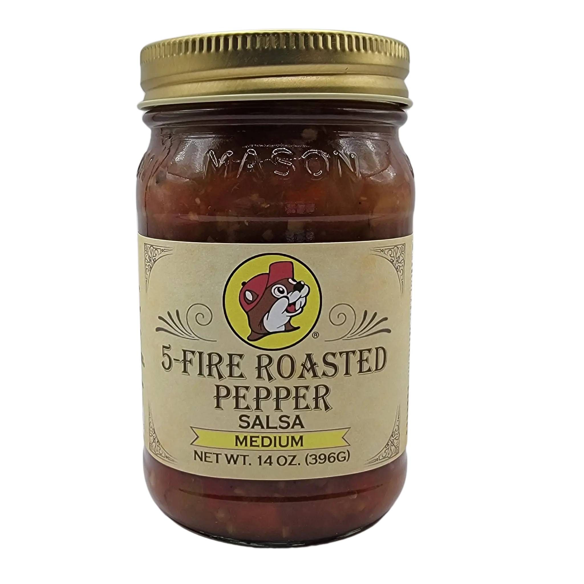 Buc-ee's 5-Fire Roasted Pepper Salsa Perfect For Chips and Dips, Parties or Cinco De Mayo Medium Flavor Spicy