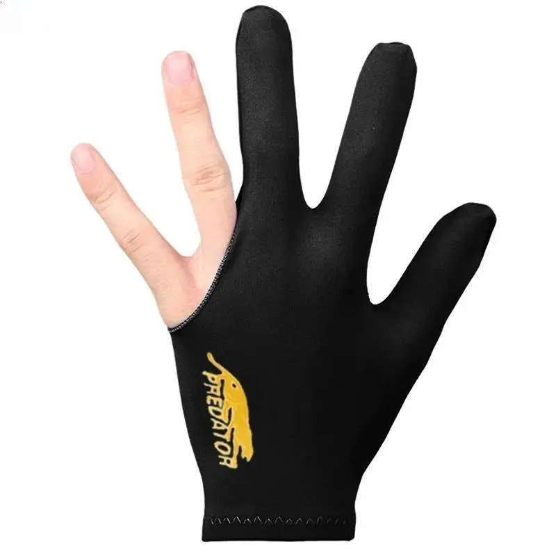 1 PCS High Quality Pro Snooker Billiard Cue Glove Pool Left Hand Open Three Finger Accessory Billiards Accessories Fitness Accessories for Men and Women