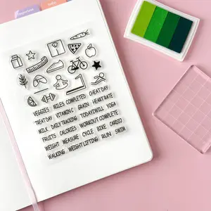 Health and Fitness Planner Stamps