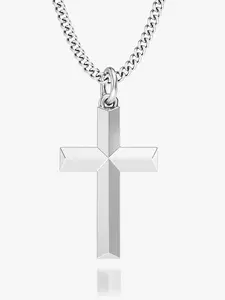 RTZN Cross Pendant Necklace (Silver)