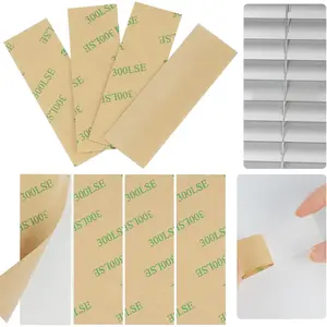 8 Pcs Vertical Blind Repair Tabs Clear Self-Adhesive Blinds Replacement Fixers for Damaged Blinds Blades with String Hole 1(W) x 3(L) Inches