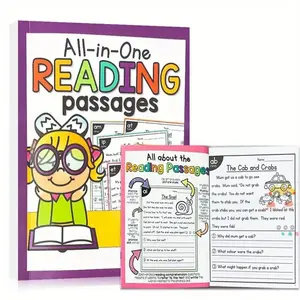 Children Learning Reading Workbook, Cvc Words & Phonics, Kindergarten First Grade Home Education, Colorful Illustrations, Durable Paper, Visual Learning Tools