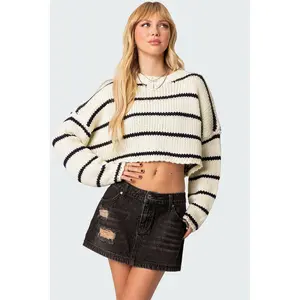 Sister Striped Cropped Sweater Sister Striped Cropped Sweater