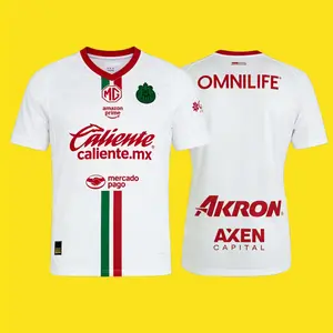 25 26 Chivas de Guadalajara Mexico LIGAMX Away White Short Sleeve Soccer Jersey Fans Version Breathable
