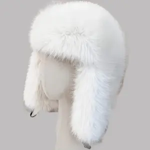 Elegant Retro Thickened Faux Fur Ushanka Hat – Warm Pilot-Style Earflap Cap with Full Ear Coverage, Vintage Winter Headwear for Hiking, Skiing, Cycling & Daily Outdoor Wear