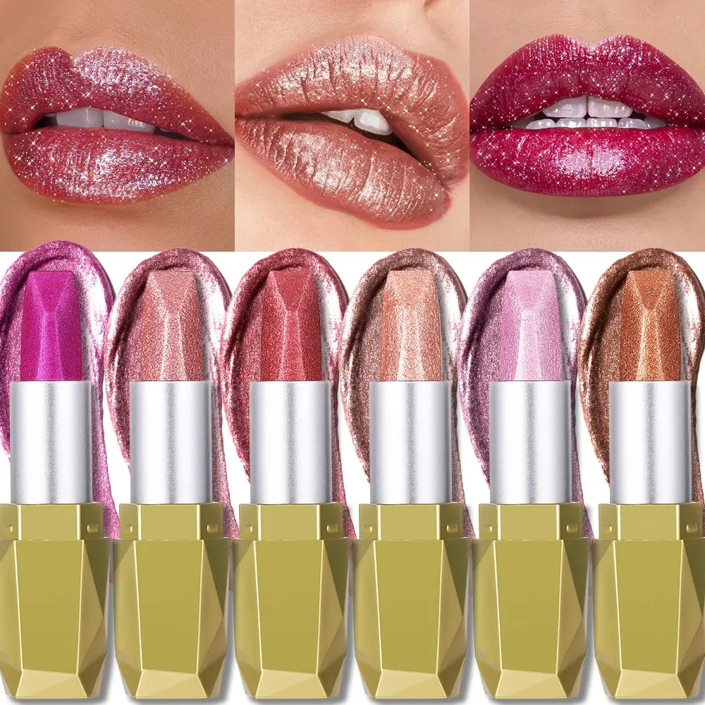 Shiny Glossy Long-Lasting Lipstick, Lipgloss, Glossy Balm, Pearl Gloss, Moisturizing Formula for All Skin Types, Lightweight Finish, Perfect Daily Use, Hydrating, Makeup