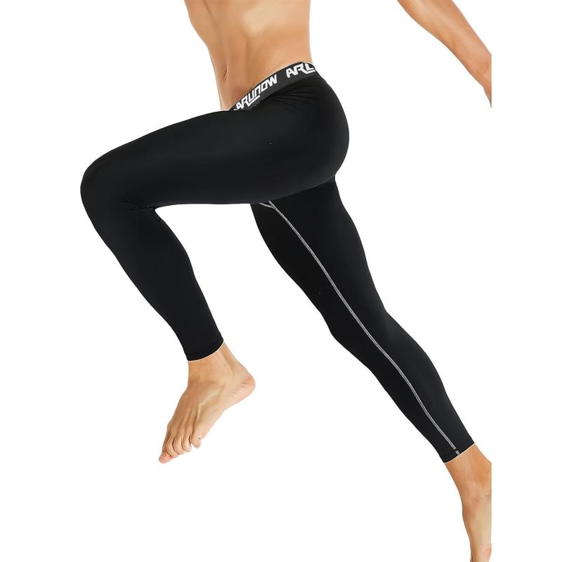 2pcs Men'S High-Elastic Waistband Thermal Leggings - Full-Length Tight-Fit Winter Pants with Full-Length Zipper Closure, Thermal Insulation for Gym, Running, Casual Wear - Solid Color Athletic Pants (hand Washable), Gym Wear, Sleek Design 2pcs Men'S High-Elastic Waistband Thermal Leggings - Full-Length Tight-Fit Winter Pants with Full-Length Zipper Closure, Thermal Insulation for Gym, Running, Casual Wear - Solid Color Athletic Pants (hand Washable), Gym Wear, Sleek Design