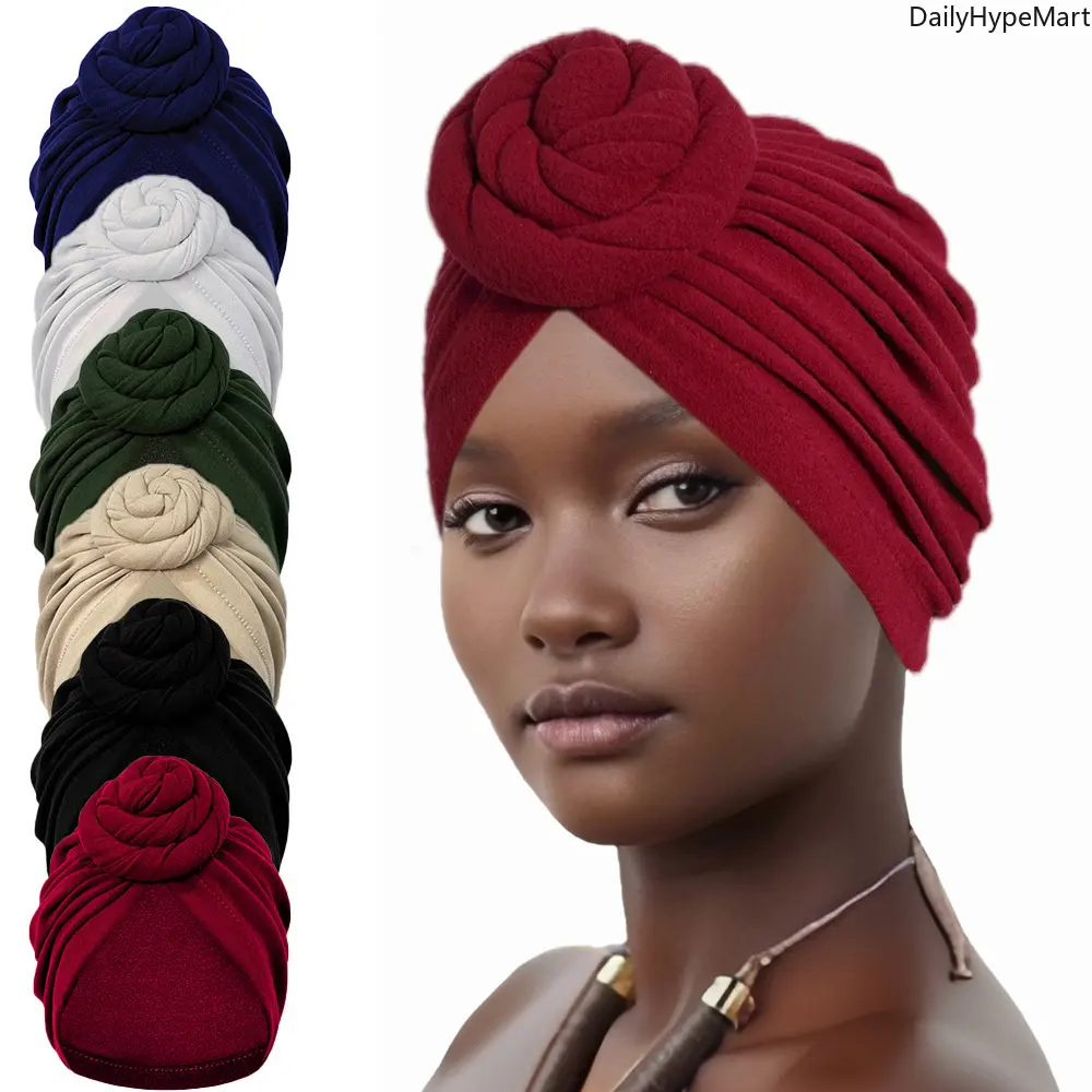 Women's Retro Braid Knot Scarf Head Wrap - Fuzzy Warm Ethnic Turban, Bohemian Fashion Accessory for Daily Wear, Head Scarves Beach, Funky
