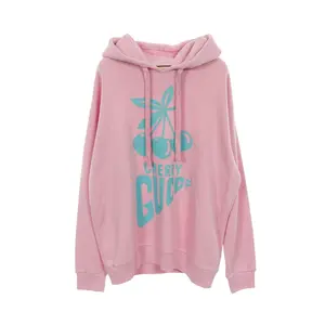 Pre-owned GUCCI Cotton Small Leather Goods CHERRY Hoodie