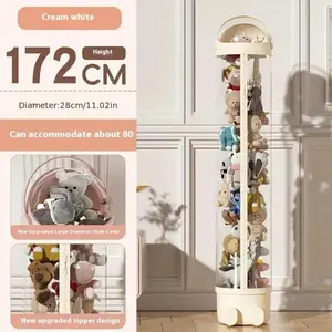 Space-saving display stand with zipper | Stable base, ideal for home and party decorations, made of durable plastic, Organiser