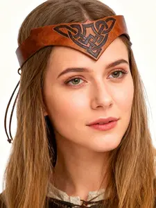 Medieval Embossed Headband, Adjustable Renaissance-Style Accessory, Suitable for Cosplay Costumes, Halloween Gift for Men And Women