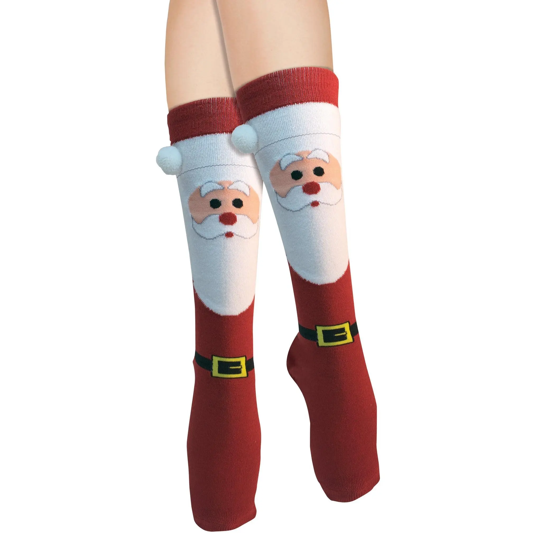Adults Santa Christmas Socks Costume Accessory