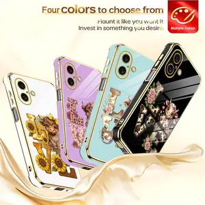 Aesthetic Highland Cow LOVE Case – Cute Farm Animal Cover for 【iPhone 16 Plus】666