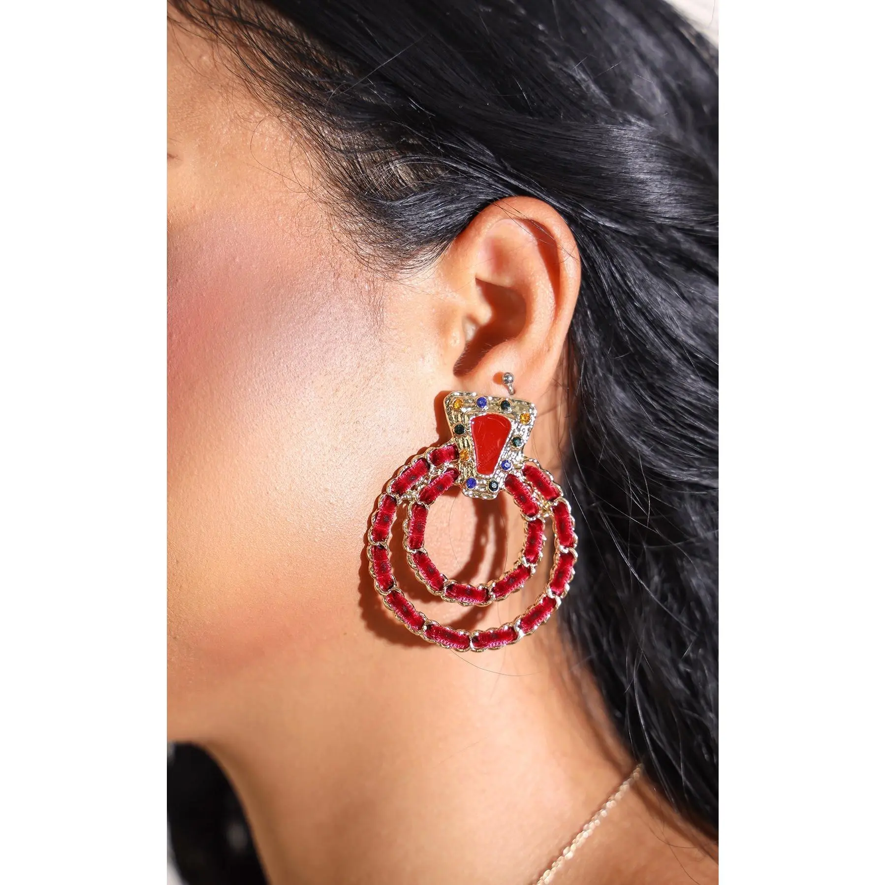 Ring Of Fire Earring