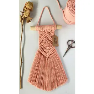 Macrame Wall Hanging - Diamond - Peach
