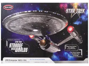 Skill 2 Model Kit USS Enterprise NCC-1701 Spacecraft "Star Trek: Strange New Worlds" Series 1/1000 Scale Model by Polar Lights