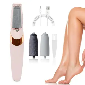 Rechargeable Electric Foot File, 1 Box Portable Foot Grinder, Foot File Tool with Replacement Head, Professional Foot Care Tool for Home Use,Exfoliating Callus Remover,Portable Foot Files Cleaning Tool for Home and Travel