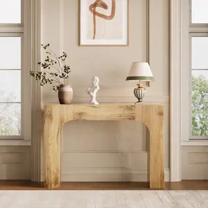 Slim Farmhouse Console Table for Living Room – Narrow Wooden Entryway Table, Rustic Oak Accent, Space-Saving Hallway Furniture, Ideal Behind Sofa or in Foyer, 47 Inch – 1.2 Michat Cracked Oak
