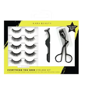 Kara beauty EVERYTHING YOU NEED Eyelash Kit Clear Faux