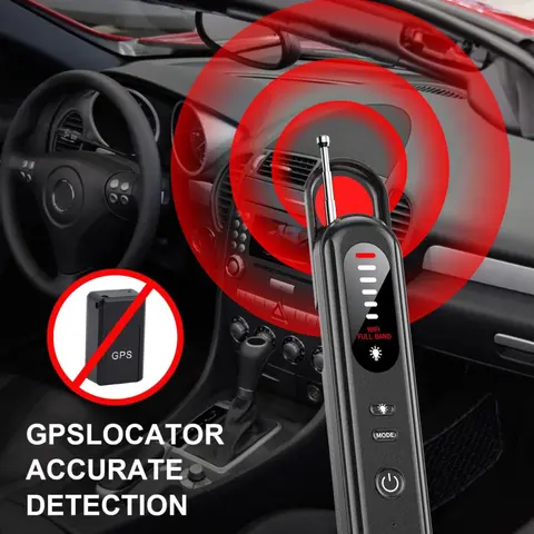 Handheld Anti-Spy Detector - Multi-Purpose Privacy Guard with Infrared Scanning, 6 Precision Settings, RF Scan, GPS Bug Detection, Hidden Camera Finder, WiFi Scanner, Wide-Range Retractable Antenna, High-Power New Chip for Car Security, Gps Tracking
