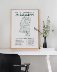 Top 25 Disc Golf Course State Posters - Decorative Artwork for Room Decoration and Photo Display