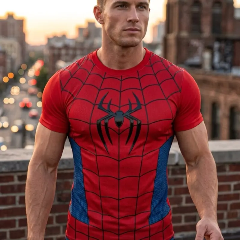 Camiseta de Araña lLarge) Nueva