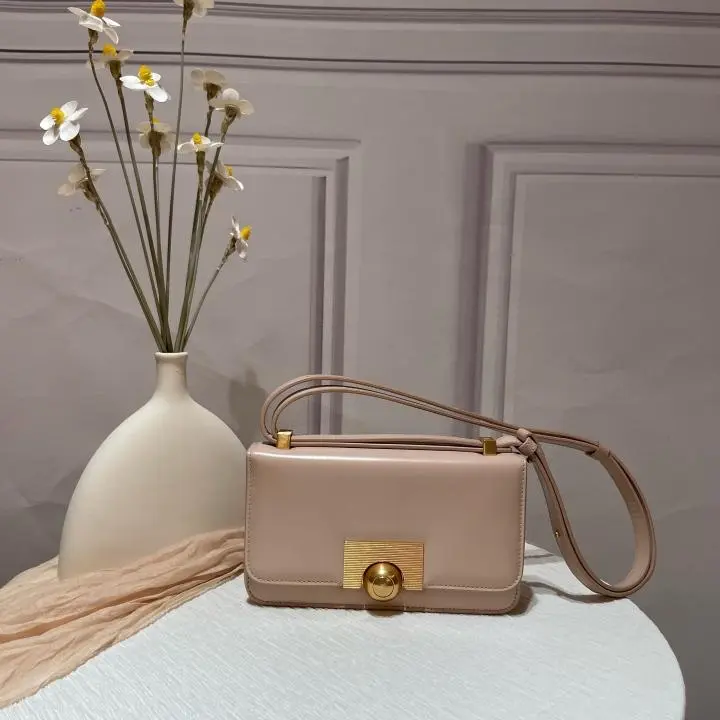 Pre-owned Bottega Veneta Mini Sphere Clutch Nude Pink Leather Shoulder Bag 23148379