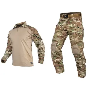 Frog suit set, camouflage tactical pants, real-person outdoor training part of a professional combat loadout.