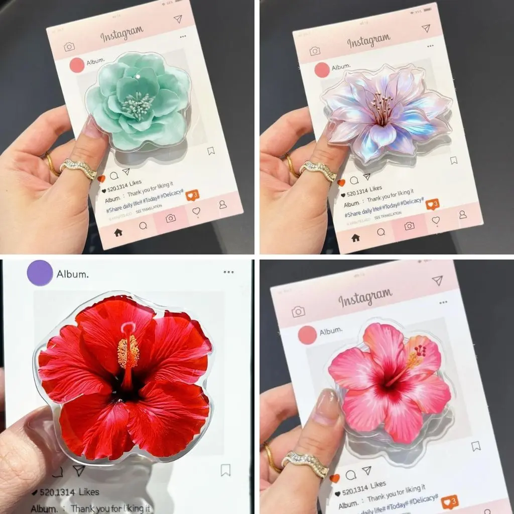 Flower 2D MagSafe Phone Grip – Cute Floral Magnetic Phone Holder for Phone Aesthetic