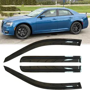 4pcs Original Shatterproof Rainproof Side Window Wind Deflectors For 2011-2023 Chrysler 300,Outside Mount Rain Guard Set,Nice Looking Window Visors for Cars,Vent Deflector for Chrysler 300 11-23 94432