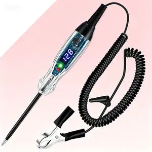 Heavy Duty Circuit Tester 4-72V DC Digital LED Voltage Detector, Upgraded Bidirectional Automotive Test Light with Voltmeter, Electric Test Pen for Auto Electrical Diagnostics, Rechargeable Reusable Tool