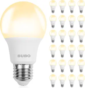 A19 LED Light Bulbs, 40 Watt Equivalent LED Bulbs, Soft White 2700K, 550 Lumens, E26 Standard Base, Non-Dimmable, 5W Soft White LED Bulbs for Bedroom Living Room Home Office, 24 Pack