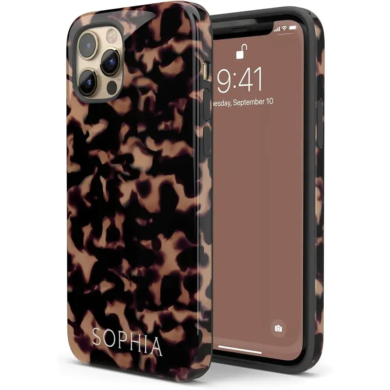 Tortoise Shell Flexible TPU Shockproof Phone Cover - Protective Custom Animal Print Accessory for iPhone 18,17,16 Plus,15 Pro Max,14,13,12,11 Devices