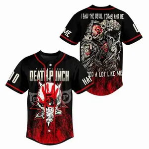 Five Finger Death Punch – Wrong Side of Heaven Design Baseball Jersey Shirt Gift For Fans Men Women