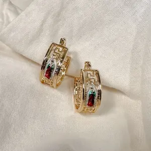 Virgencita Guadalupe Hoop Earrings - Fashion Accessory