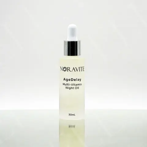 Noravite Age-Delay Multi-Vitamin  Oil - Intensive Skin Tightening & Moisturizing Formula with Apricot, Radiance, and Antioxidant Serum - 30ml Repair Facial Moisturizer