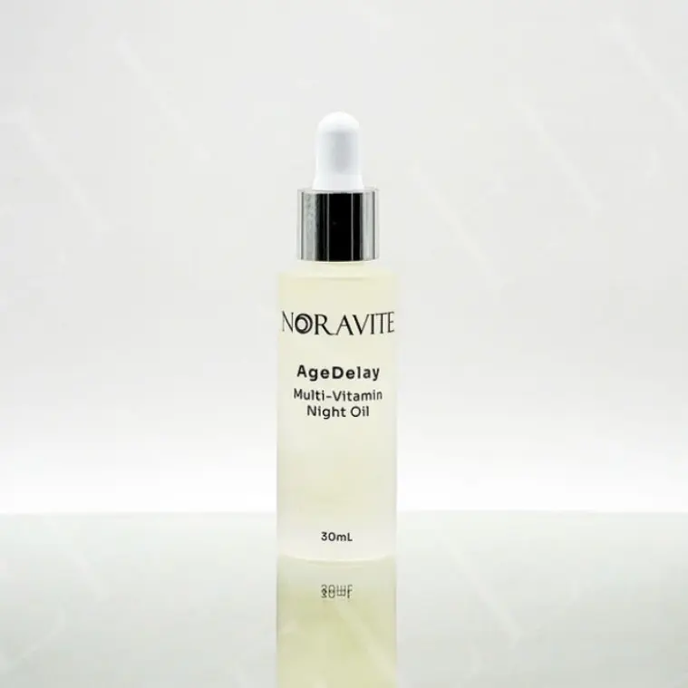 Noravite Age-Delay Multi-Vitamin Oil - Intensive Skin Tightening & Moisturizing Formula with Apricot, Radiance, and Antioxidant Serum - 30ml Repair Facial Moisturizer