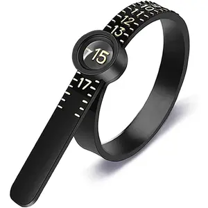 Ring Sizer Measuring Tool   Finger Size Measuring Tape with Magnified Glass,  Sizing Tool 1-17  Rings Size