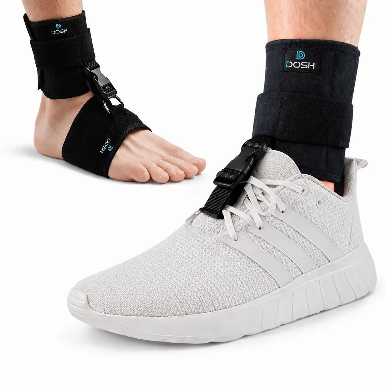 AFO Foot Drop Brace Drop Foot Brace for Walking AFO Unisex (Black)