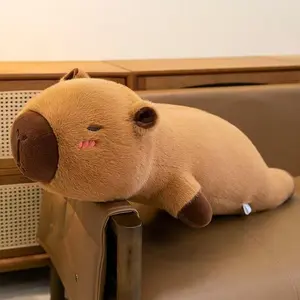 Capybara Plush Pillow, Cute Lazy Style, Soft Skin-Friendly, Huggable and Pillowy, Student and Office Worker Nap Toy