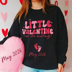 [Valentines Day Pregnancy Sweatshirt, Valentines Day Pregnancy Announcement Shirt, Valentines Day Pregnancy Reveal, Valentines Day Maternity Shirt