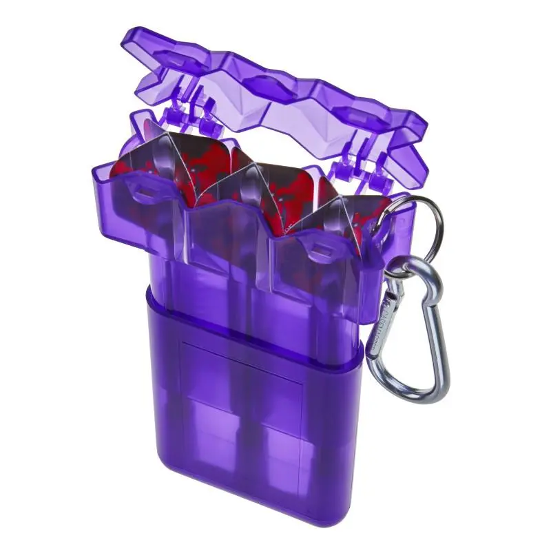 Casemaster Nomad Adjustable Flight-Safe Form-Fit Colorful Dart Case, Purple Darts Gear for On-the-Go Use