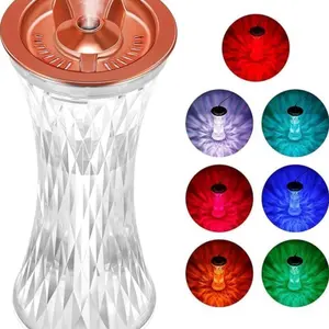 Crystal Table Lamp Humidifier with 7 Color Touch Control, Cool Mist Humidifiers, Aromatherapy Diffuser Light, Multi-Color Design