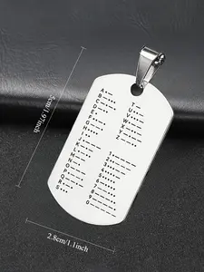 Double-Sided Morse Code Keychain, Letters and Numbers, Educational Gift for Radio Enthusiasts, Unisex Car Key Holder, Cute Style