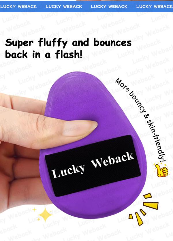 Weback Jumbo Body Puff – Super Soft, Quick Application, Saves Lotion & Oil, Easy to Clean for Body Lotion, Sunscreen