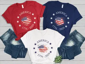America 250th Anniversary Shirt, Vintage 1776 USA Flag Graphic Tee, Patriotic USA Flag Tee, 4th of July Independence Day Gift, Casual Summer Top