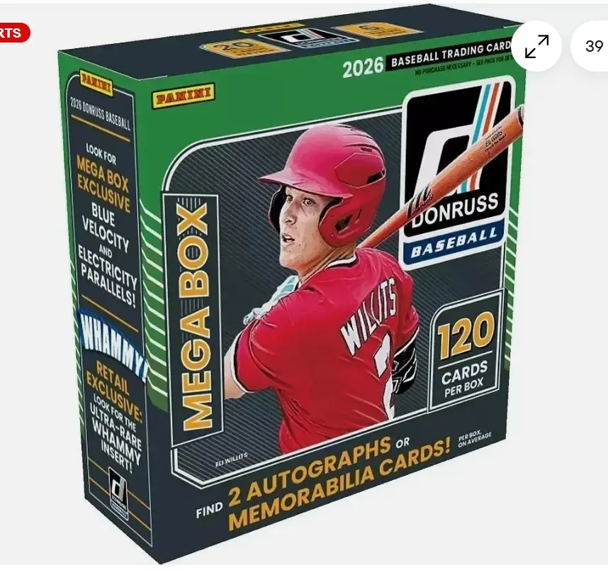 2026 Panini Donruss Baseball Mega Box 2026 Panini Donruss Baseball Mega Box