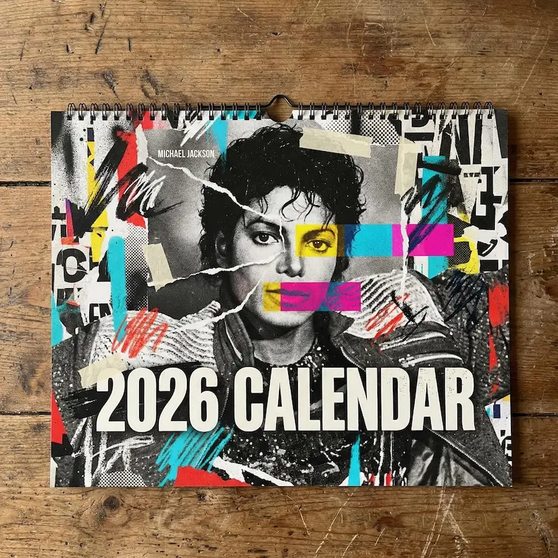 MJ 2026 Wall Calendar, King of Pop Monthly Planner, Music Legend Calendar, Gift for MJ Fans